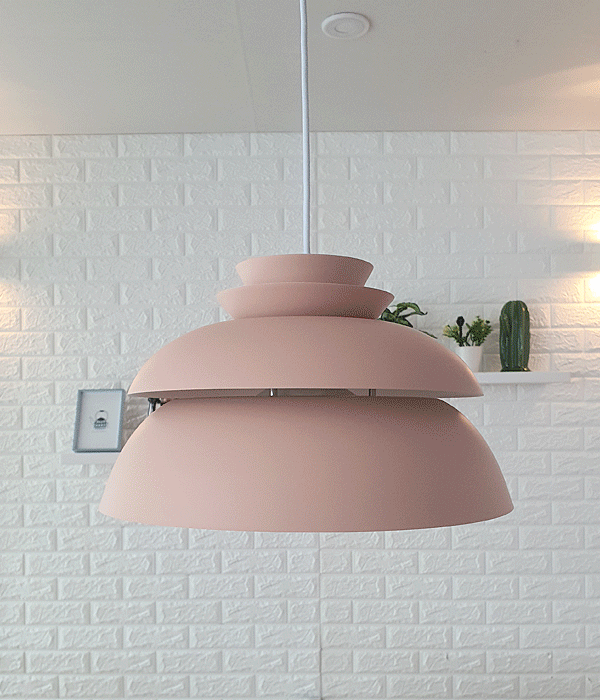 리지아 1등 펜던트조명, 주방식탁조명, LED식탁등 (화이트 핑크)