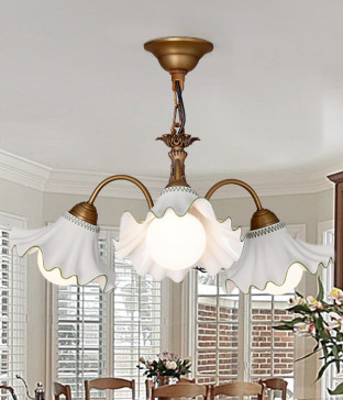 드니로 3등 원형 도자기식탁등 펜던트조명