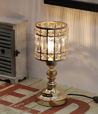 안단티노 미니 크리스탈 침실스탠드 (골드, 크롬)